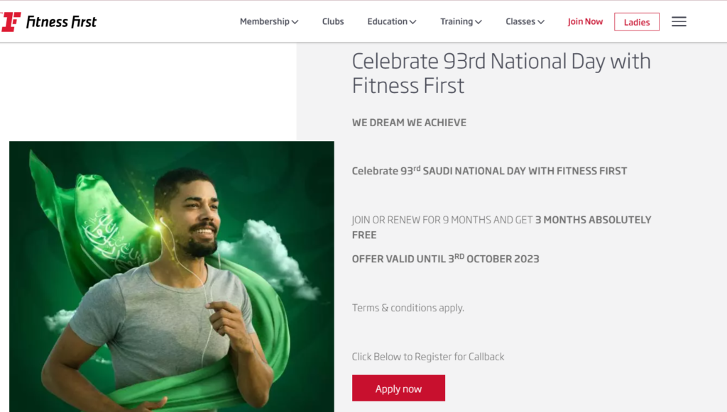 Fitness First KSA offers