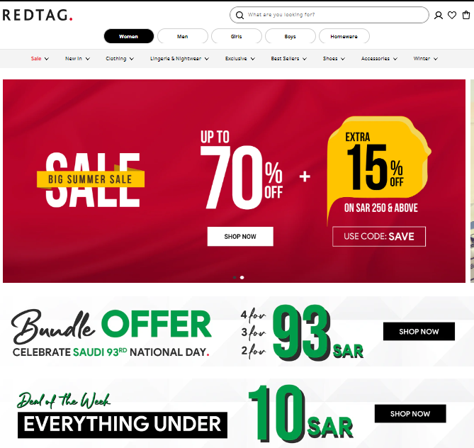 Saudi National Day offers at REDTAG